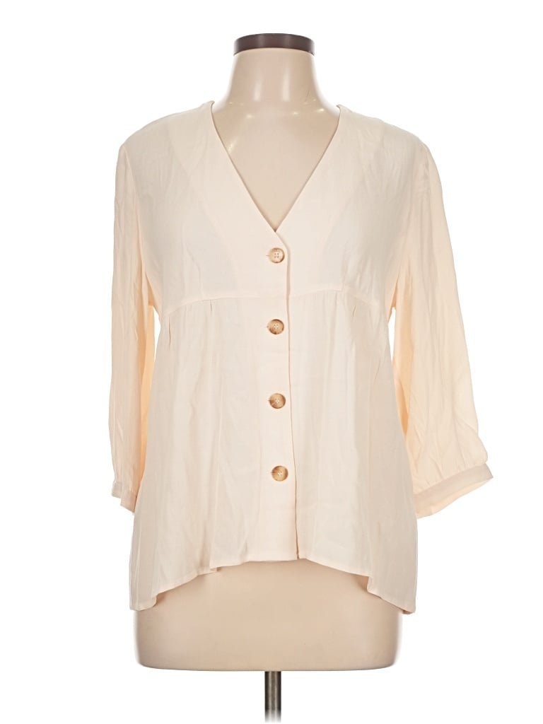 Ba&sh 3/4 Sleeve Blouse In White