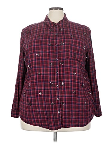 Halogen Long Sleeve Button-Down Shirt (view 1)