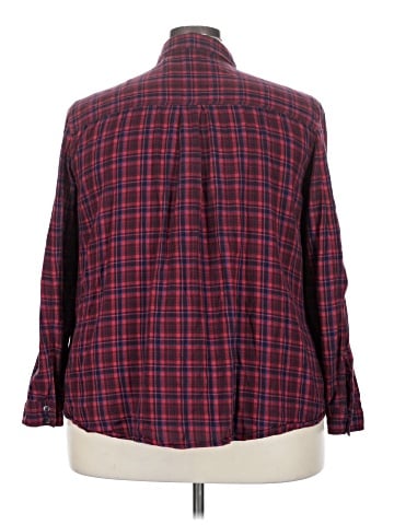Halogen Long Sleeve Button-Down Shirt (view 2)