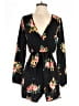Lac Bleu Floral Black Romper Size S - photo 1