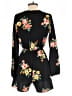 Lac Bleu Floral Black Romper Size S - photo 2