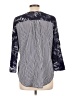 Fred David 100% Rayon Blue 3/4 Sleeve Blouse Size L - photo 2