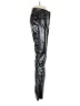 Gap 100% Polyester Metallic Silver Black Faux Leather Pants Size 00 - photo 4