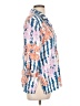 Ruby Rd. 100% Rayon Print Blue 3/4 Sleeve Blouse Size L - photo 4