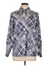Appleseeds 100% Polyester Print Blue Long Sleeve Blouse Size 12 - photo 1