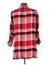 Seven7 100% Rayon Plaid Red 3/4 Sleeve Button-Down Shirt Size L - photo 2