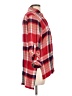 Seven7 100% Rayon Plaid Red 3/4 Sleeve Button-Down Shirt Size L - photo 4
