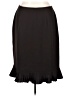 Le Suit 100% Polyester Solid Black Brown Formal Skirt Size 16 - photo 1