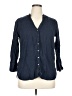 Zara Basic Blue 3/4 Sleeve Button-Down Shirt Size XL - photo 1