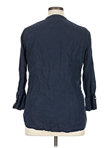 Zara Basic 3/4 Sleeve Button-Down Shirt (view 2)