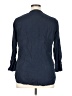 Zara Basic Blue 3/4 Sleeve Button-Down Shirt Size XL - photo 2