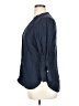 Zara Basic Blue 3/4 Sleeve Button-Down Shirt Size XL - photo 5
