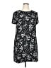 CeCe 100% Polyester Print Black Casual Dress Size 14 - photo 1