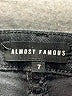 Almost Famous Stars Black Denim Shorts Size 7 - photo 3