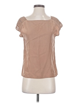 Loeffler Randall Short Sleeve Silk Top