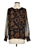Daniel Rainn 100% Polyester Brown Long Sleeve Blouse Size S - photo 1