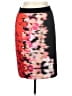 T Tahari Print Red Black Casual Skirt Size 10 - photo 1