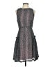 Esley 100% Polyester Polka Dots Gray Cocktail Dress Size S - photo 1