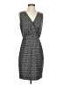 Max and Cleo Graphic Gray Cocktail Dress Size 4 - photo 1