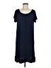 J.Crew 100% Rayon Solid Blue Casual Dress Size M - photo 1