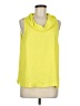 Vince Camuto 100% Polyester Yellow Sleeveless Blouse Size M - photo 1