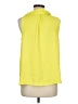 Vince Camuto 100% Polyester Yellow Sleeveless Blouse Size M - photo 2