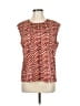 Black Label by Chico's Red Sleeveless Blouse Size Med (1) - photo 1