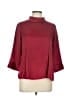 And 100% Polyester Burgundy 3/4 Sleeve Top Size 12 - photo 1