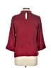 And 100% Polyester Burgundy 3/4 Sleeve Top Size 12 - photo 2