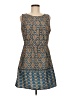 Indulge 100% Polyester Paisley Blue Cocktail Dress Size M - photo 1