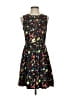Gap 100% Rayon Print Black Cocktail Dress Size 0 - photo 1