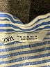 Zara Stripes Blue Short Sleeve Blouse Size XS - photo 7