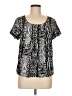 Grace Silver Short Sleeve Blouse Size M - photo 1