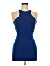 Flounce Solid Blue Cocktail Dress Size 6 - photo 1