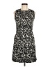 Milly Animal Print Black Cocktail Dress Size 6 - photo 1
