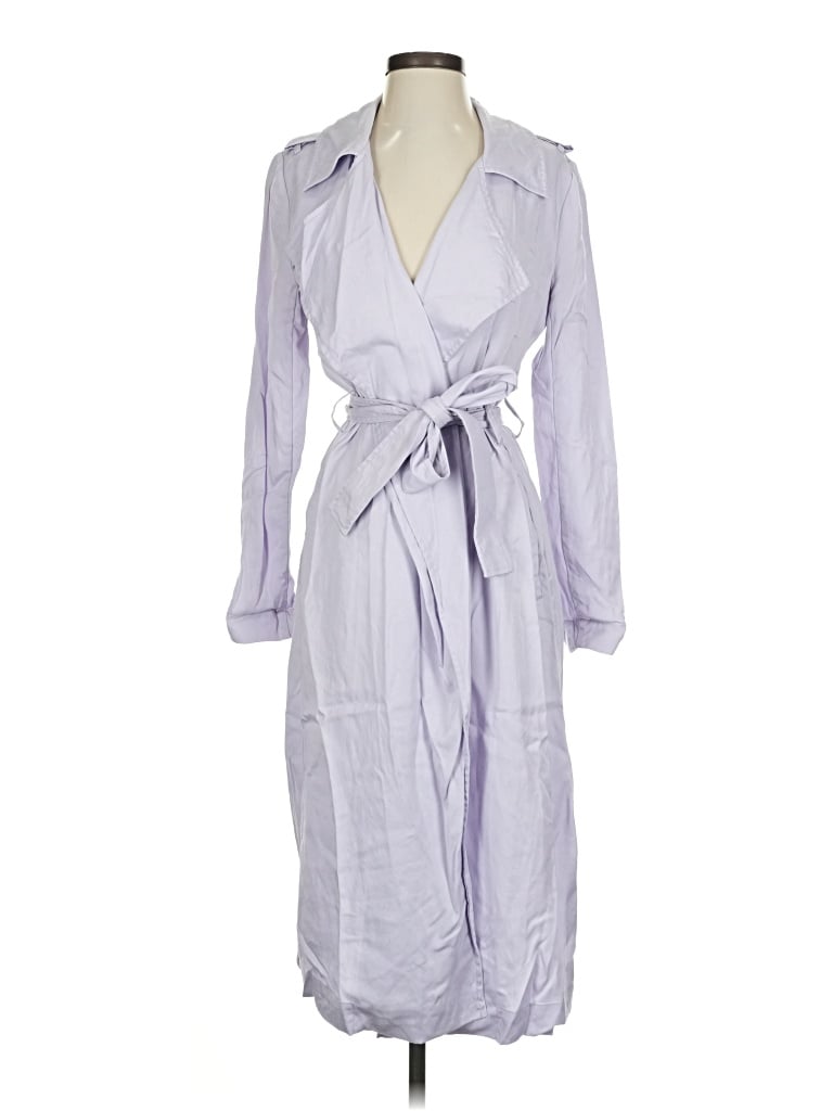 Pre-owned Badgley Mischka Trenchcoat In Purple