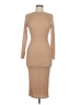 PrettyLittleThing Solid Tan Casual Dress Size 8 - photo 1