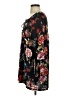 Olivaceous 100% Polyester Floral Black Casual Dress Size S - photo 5