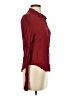 Express 100% Silk Burgundy Long Sleeve Silk Top Size 5 - 6 - photo 4