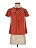 Belle Du Jour Orange Short Sleeve Blouse Size XS - photo 1