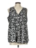 Assorted Brands 100% Polyester Black Sleeveless Blouse Size L - photo 1