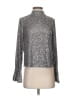 1.State Metallic Silver Long Sleeve Blouse Size XS - photo 1