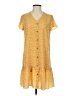 Unbranded 100% Polyester Yellow Orange Casual Dress Size S - photo 1