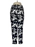 J.Crew Factory Store 100% Polyester Floral Black Casual Pants Size 8 - photo 1
