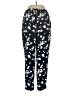 J.Crew Factory Store 100% Polyester Floral Black Casual Pants Size 8 - photo 2