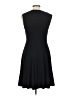 Connected Apparel Stripes Black Casual Dress Size 10 - photo 2