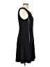 Connected Apparel Stripes Black Casual Dress Size 10 - photo 4