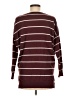 Cents of Style Stripes Burgundy Pullover Sweater Size Med - Lg - photo 2