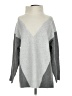 Express Color Block Gray Pullover Sweater Size S - photo 1