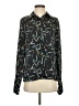 Assorted Brands 100% Polyester Print Black Long Sleeve Blouse Size S - photo 1